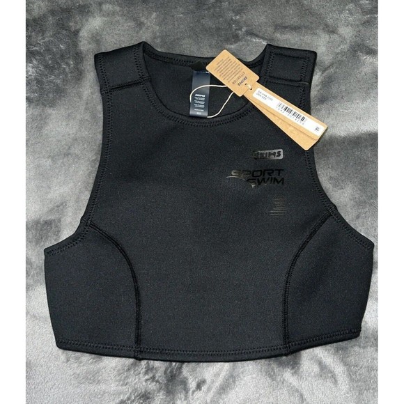 2XS SKIMS Sport Swim High Neck Top Womens Onyx SW-HNK-0050 - Picture 1 of 6